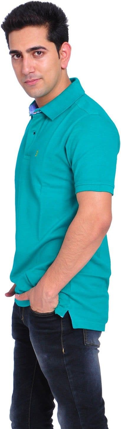 Villagsio Solid Men's Polo Neck T-Shirt view 2