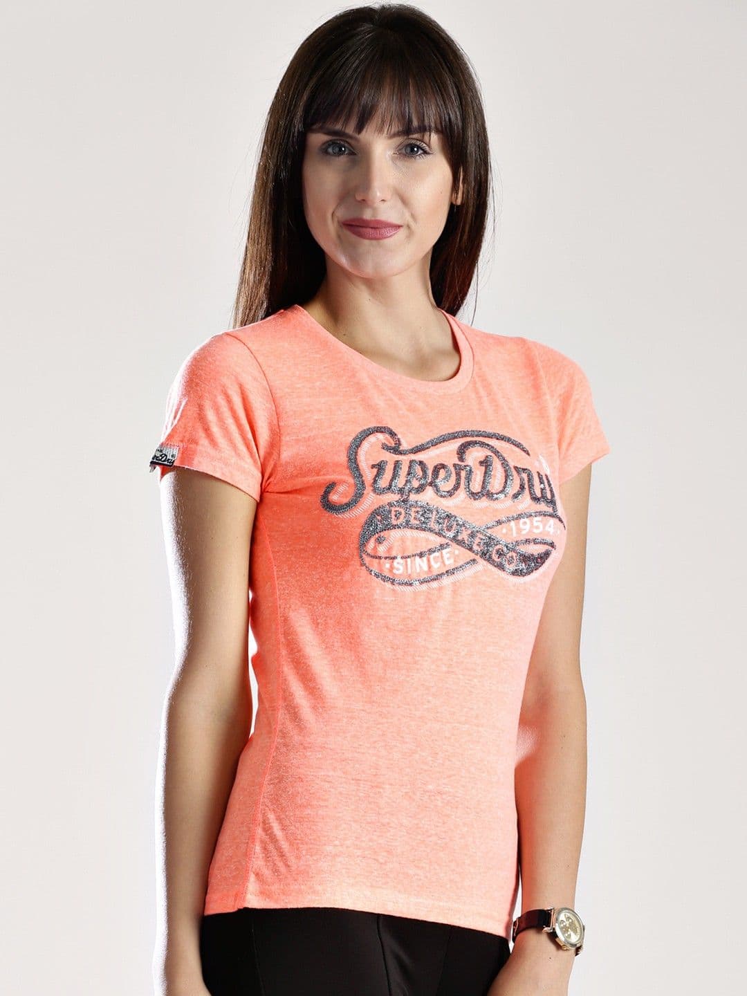 Superdry Self Design Women's Round Neck T-Shirt view 4