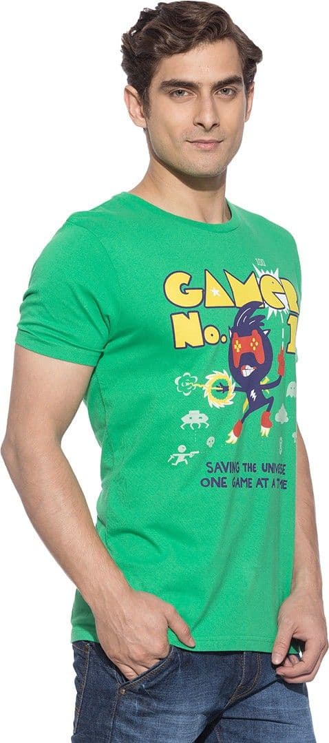 Chimp Graphic Print Men's Round Neck T-Shirt view 3