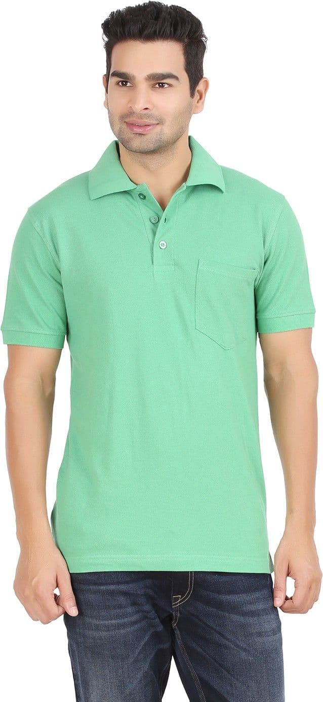 Scorpion Solid Men's Polo Neck T-Shirt view 2