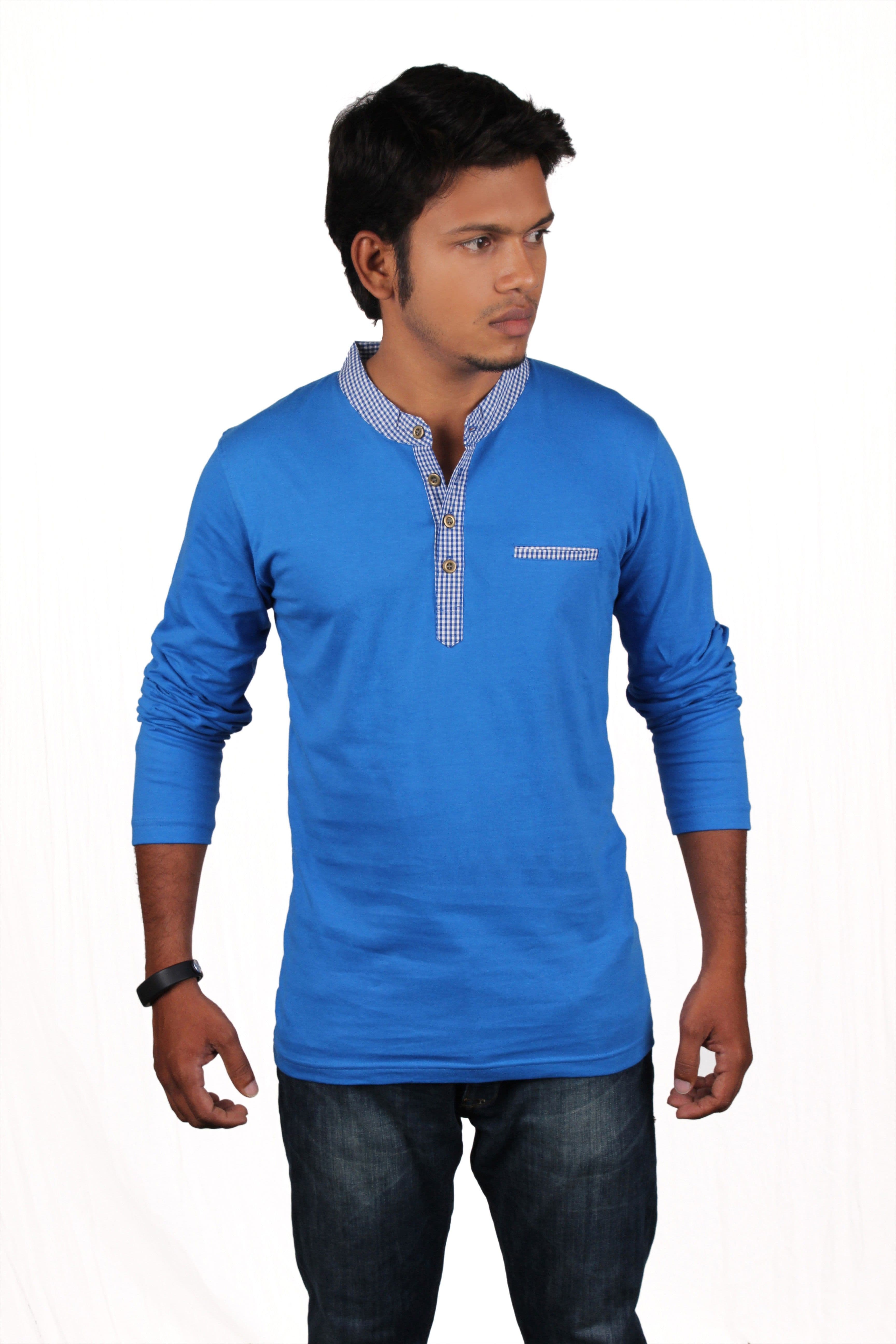 LivUP Solid Men's Henley T-Shirt view 2