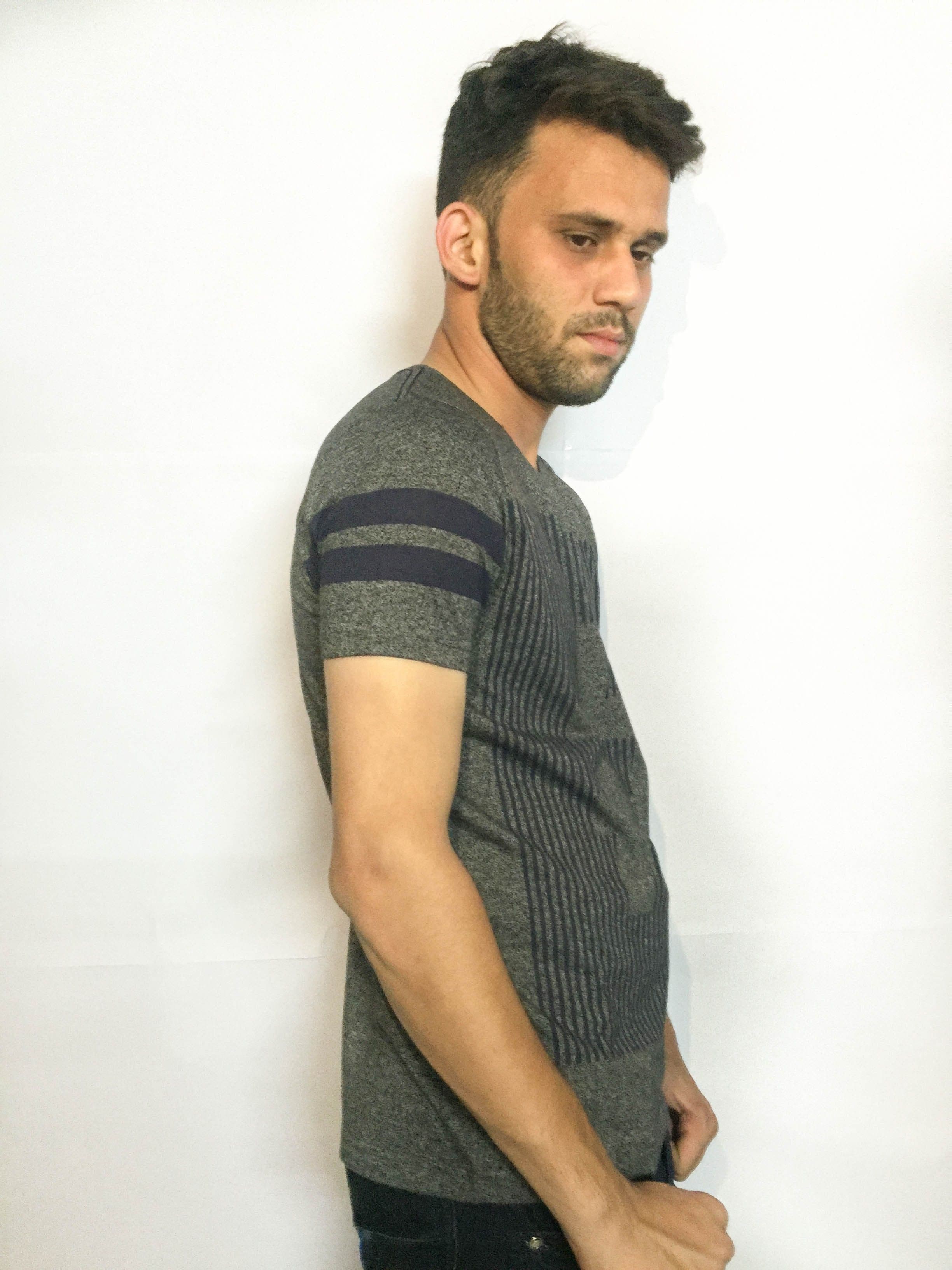 ARMOIRE Printed Boy's Round Neck Grey T-Shirt view 3
