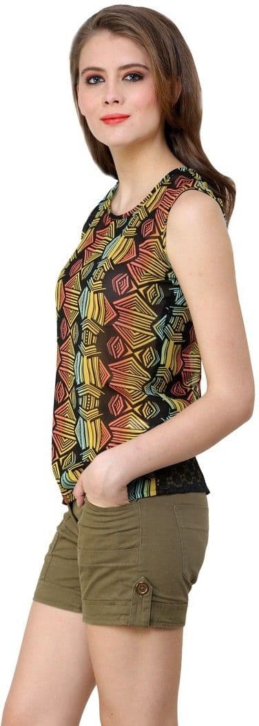 Shilpkala Casual Sleeveless Printed Women's Top view 4