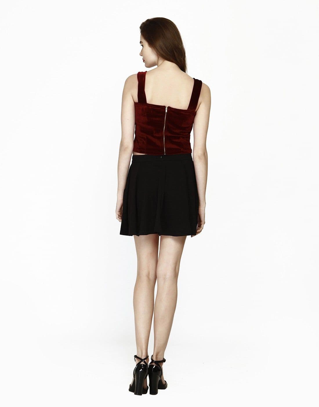FabAlley Casual Sleeveless Solid Women's Top view 4