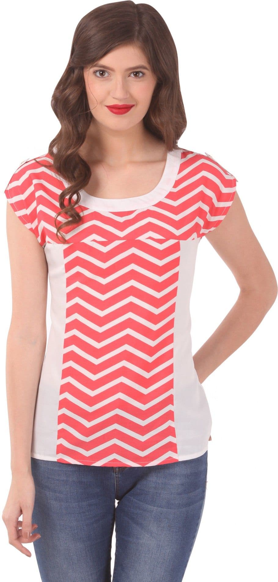 Eyelet Casual Short Sleeve Solid Women's Top