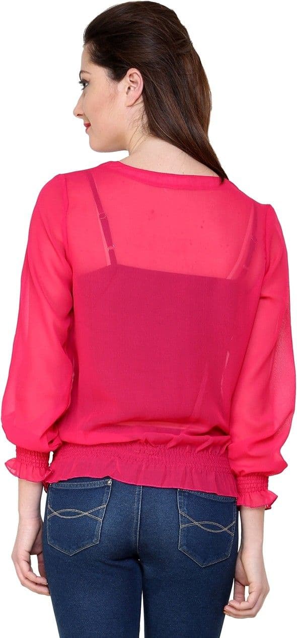 Tapyti Casual Full Sleeve Solid Women's Top view 4