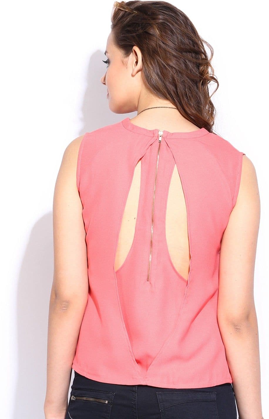 Dressberry Casual Sleeveless Solid Women's Top view 5