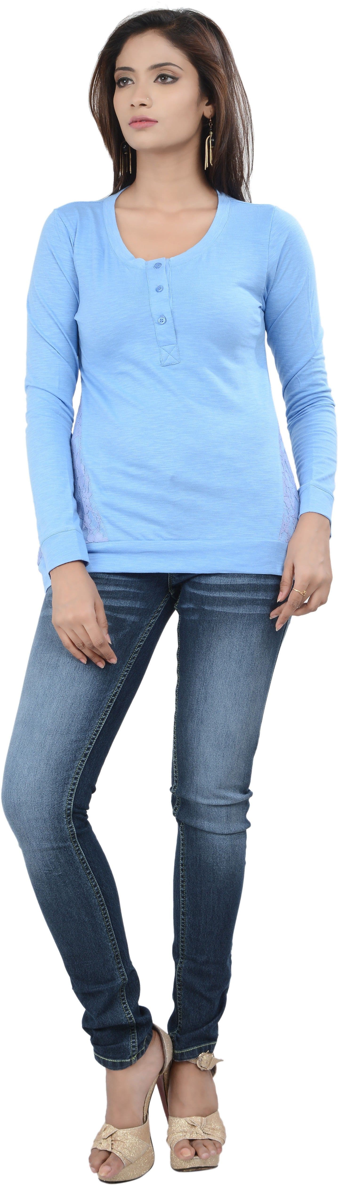 No Code Party Full Sleeve Solid Women's Top view 2