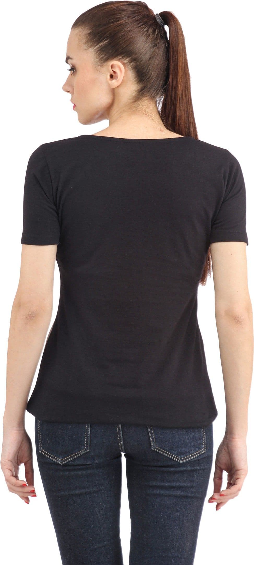 Cation Casual Short Sleeve, 3/4 Sleeve Solid Women's Top view 3