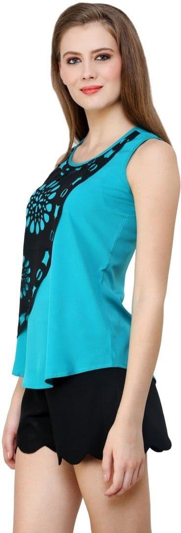 Shilpkala Casual Sleeveless Embellished Women's Top view 3