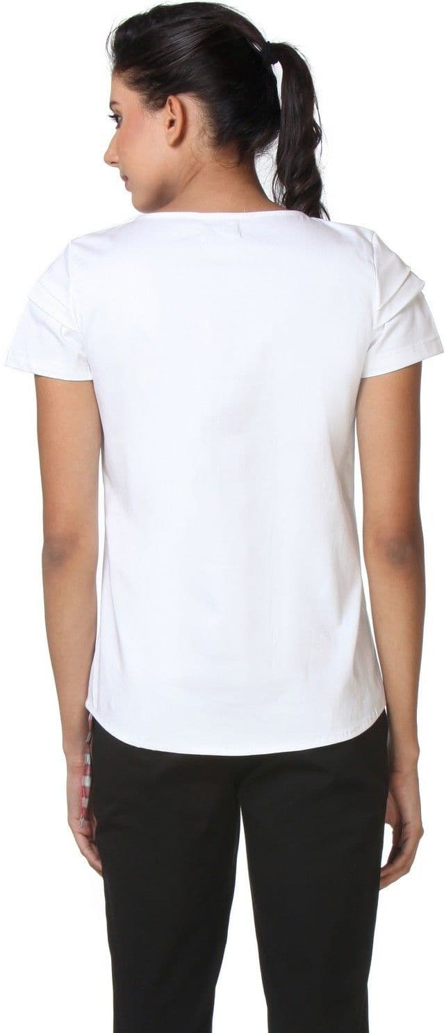 Kaaryah Formal Short Sleeve Solid Women's Top view 4