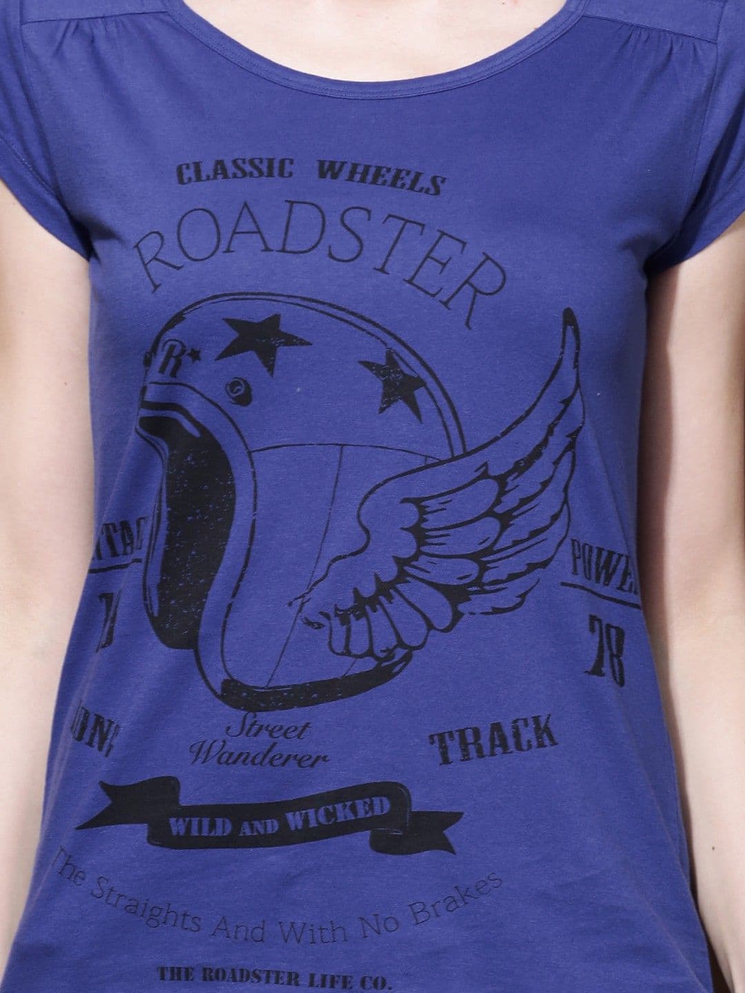 Roadster Casual Short Sleeve Printed Women's Top view 4
