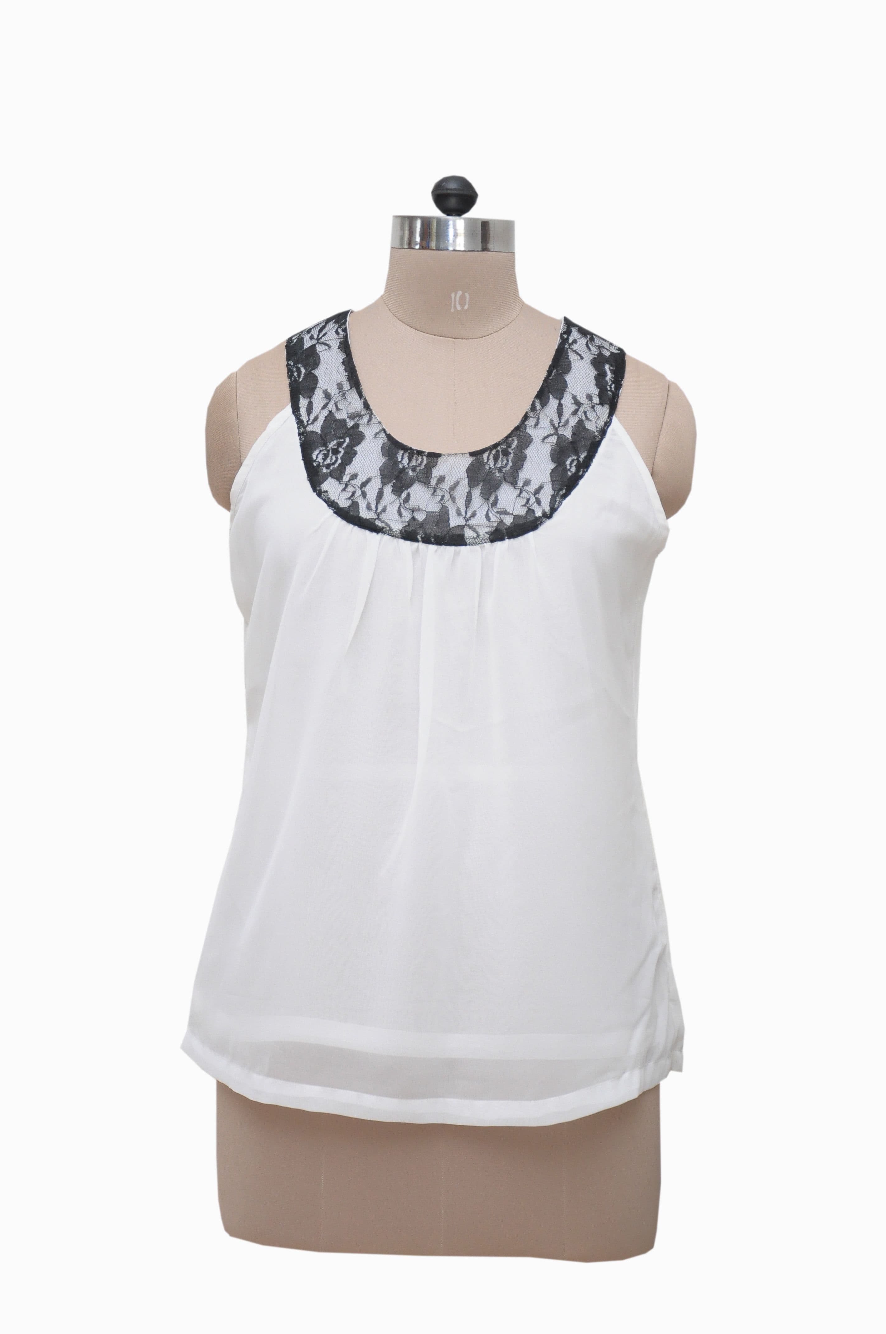 Tapyti Casual Sleeveless Solid Women's Top view 2