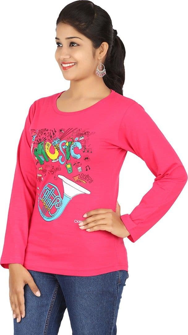 MERIL Casual Full Sleeve Printed Women's Top view 3