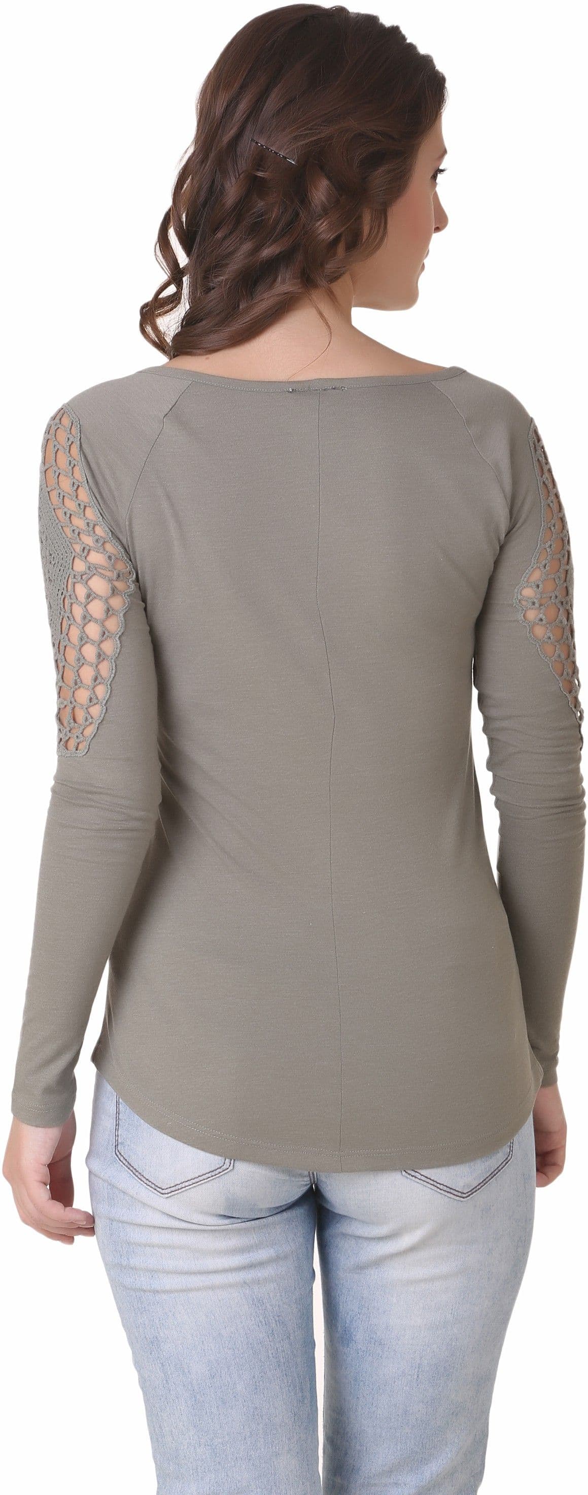 NOD Casual Full Sleeve Solid Women's Top view 5