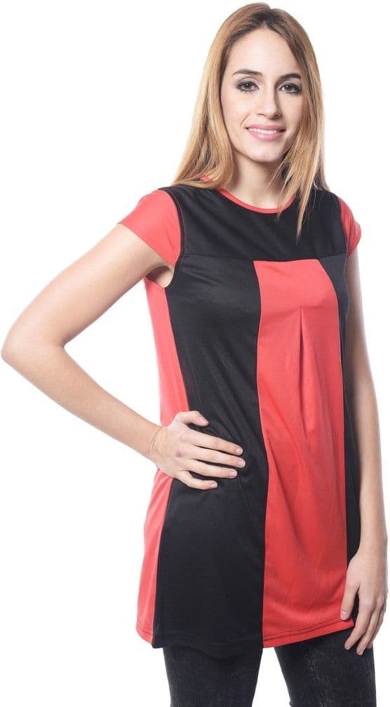 esoft Casual Short Sleeve Solid Women's Top view 3