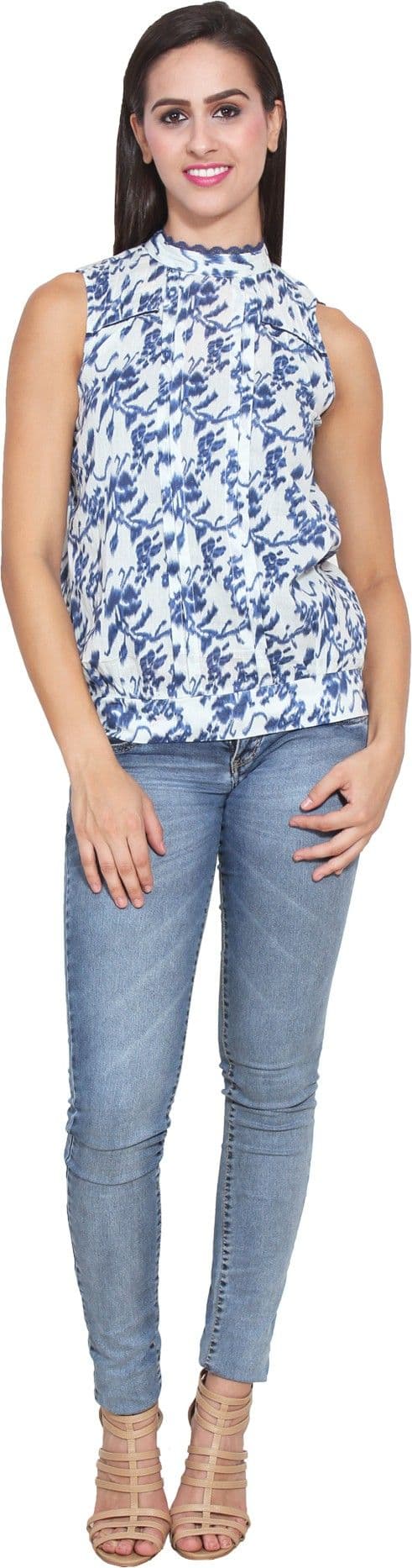 FATEN Casual Sleeveless Printed Women's Top view 2
