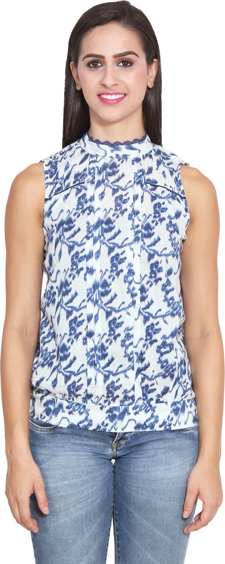 FATEN Casual Sleeveless Printed Women's Top view 3