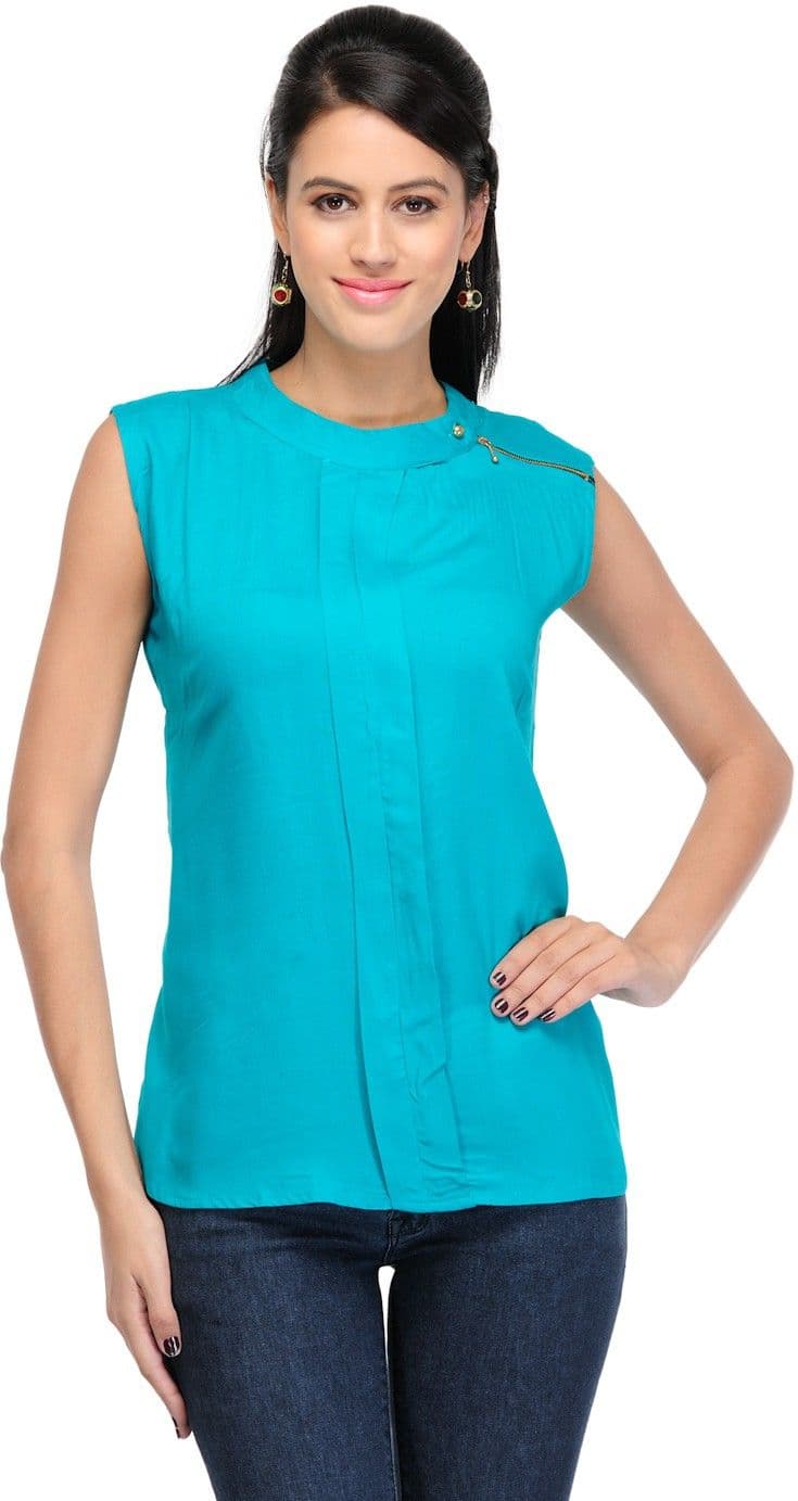 RPB Casual Sleeveless Solid Girl's Top