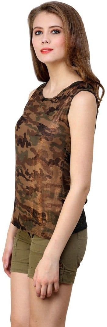 Shilpkala Casual Sleeveless Printed Women's Top view 3