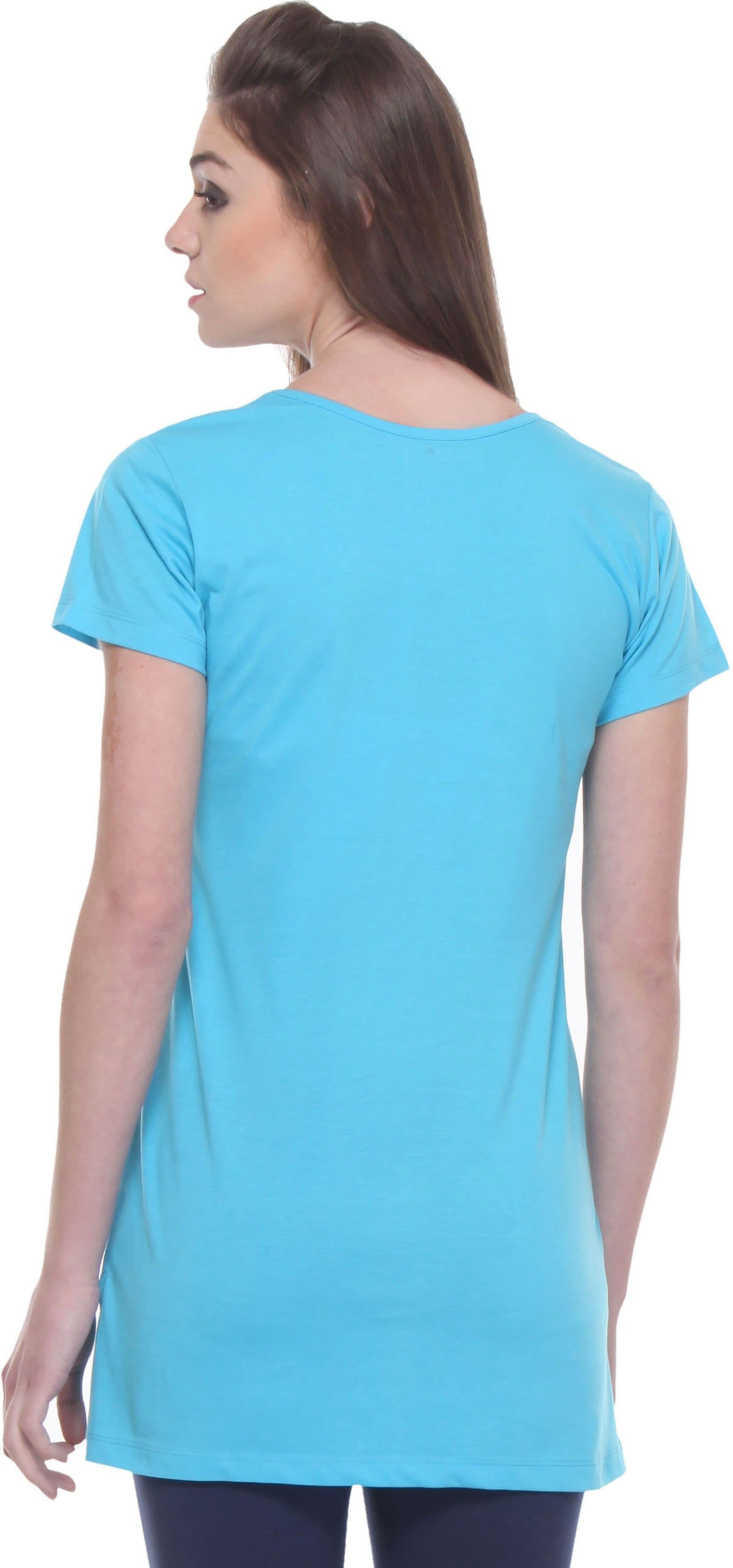 TAB91 Casual Short Sleeve Printed Women's Top view 5