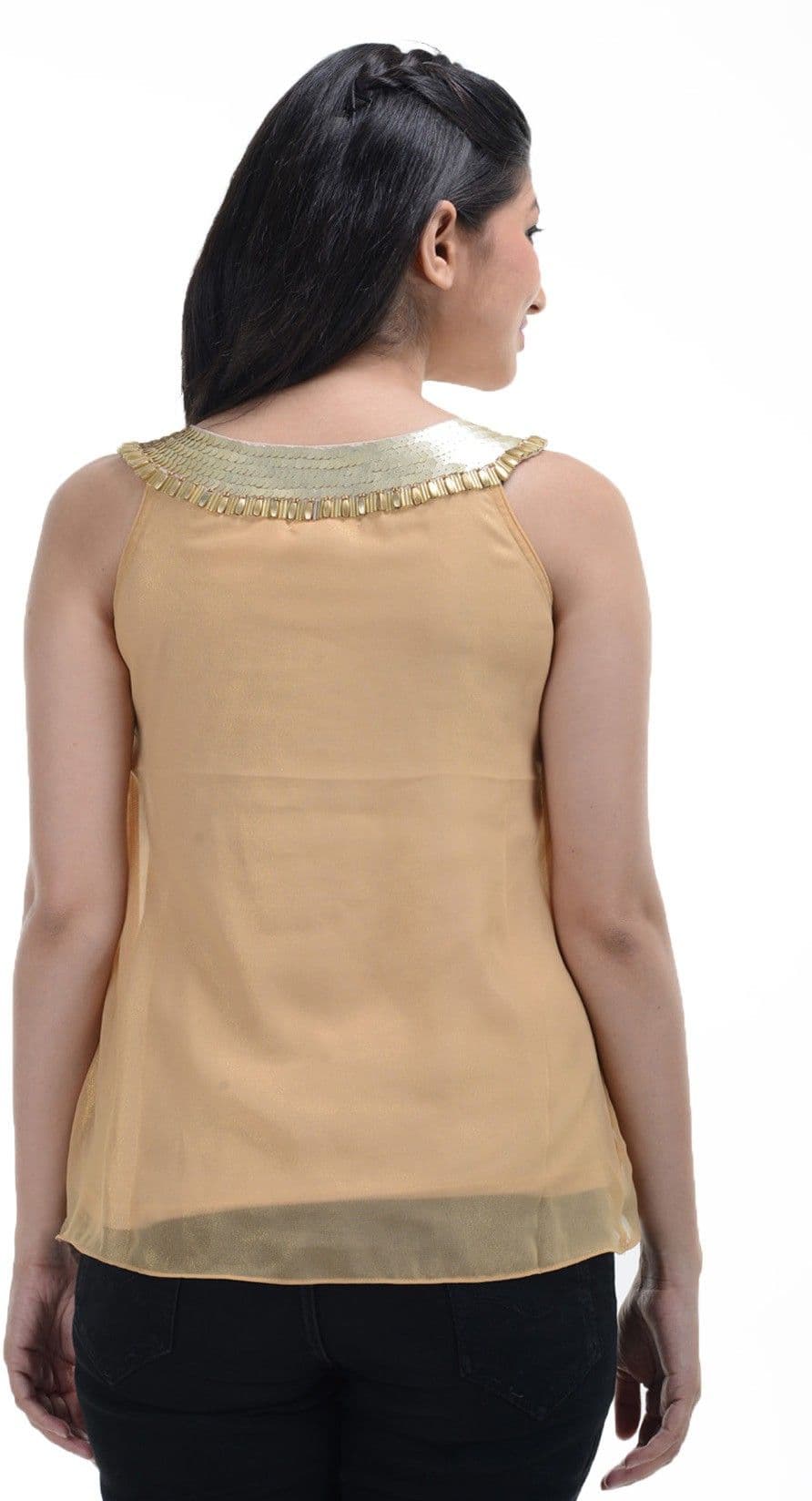 No Code Party Sleeveless Embellished Women's Top view 2