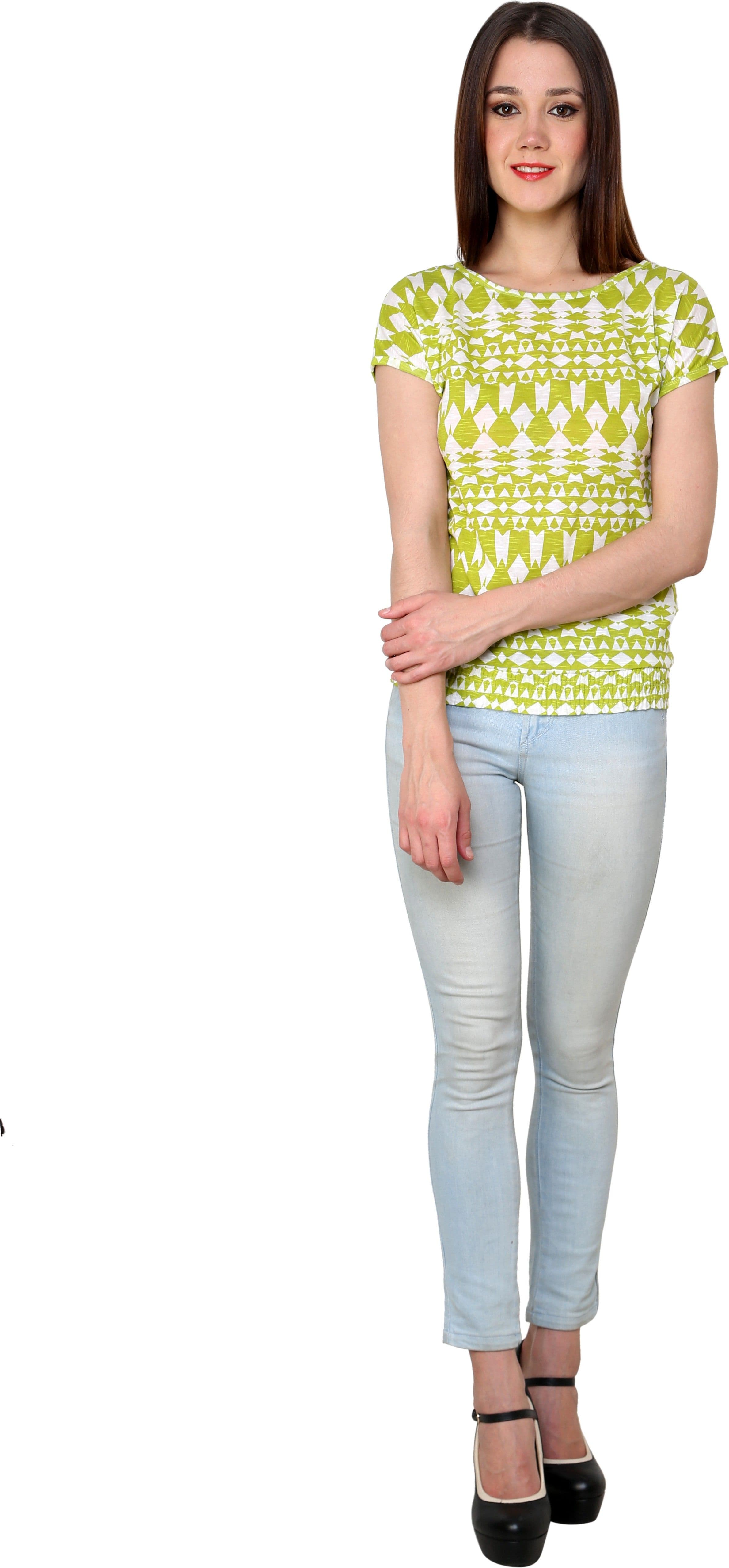 Shilpkala Casual Cape Sleeve Printed Women's Top view 5