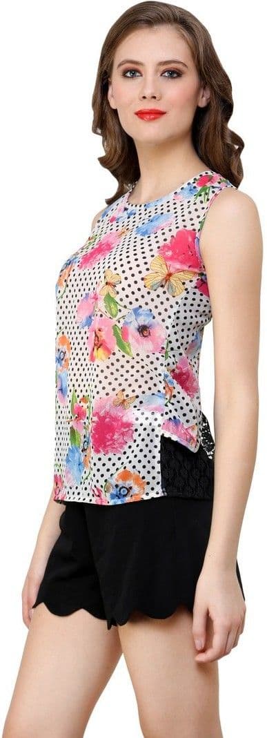 Shilpkala Casual Sleeveless Printed Women's Top view 3