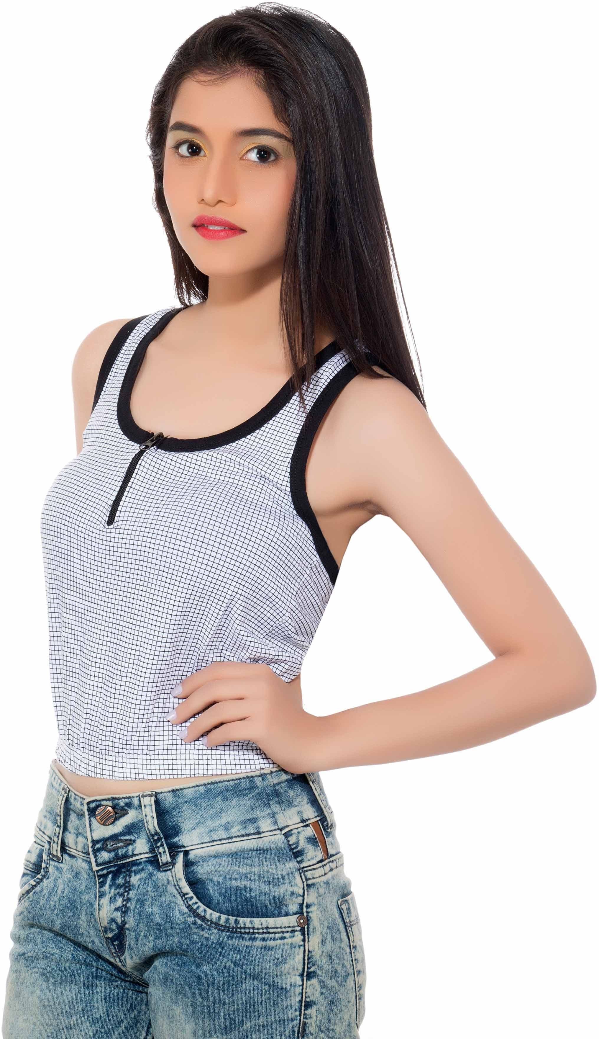 Feminine Casual Sleeveless Printed Women's Multicolor Top view 2