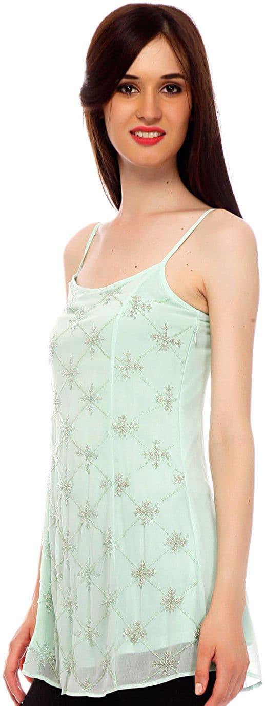 Ozel Studio Casual Sleeveless Printed Women's Top view 3