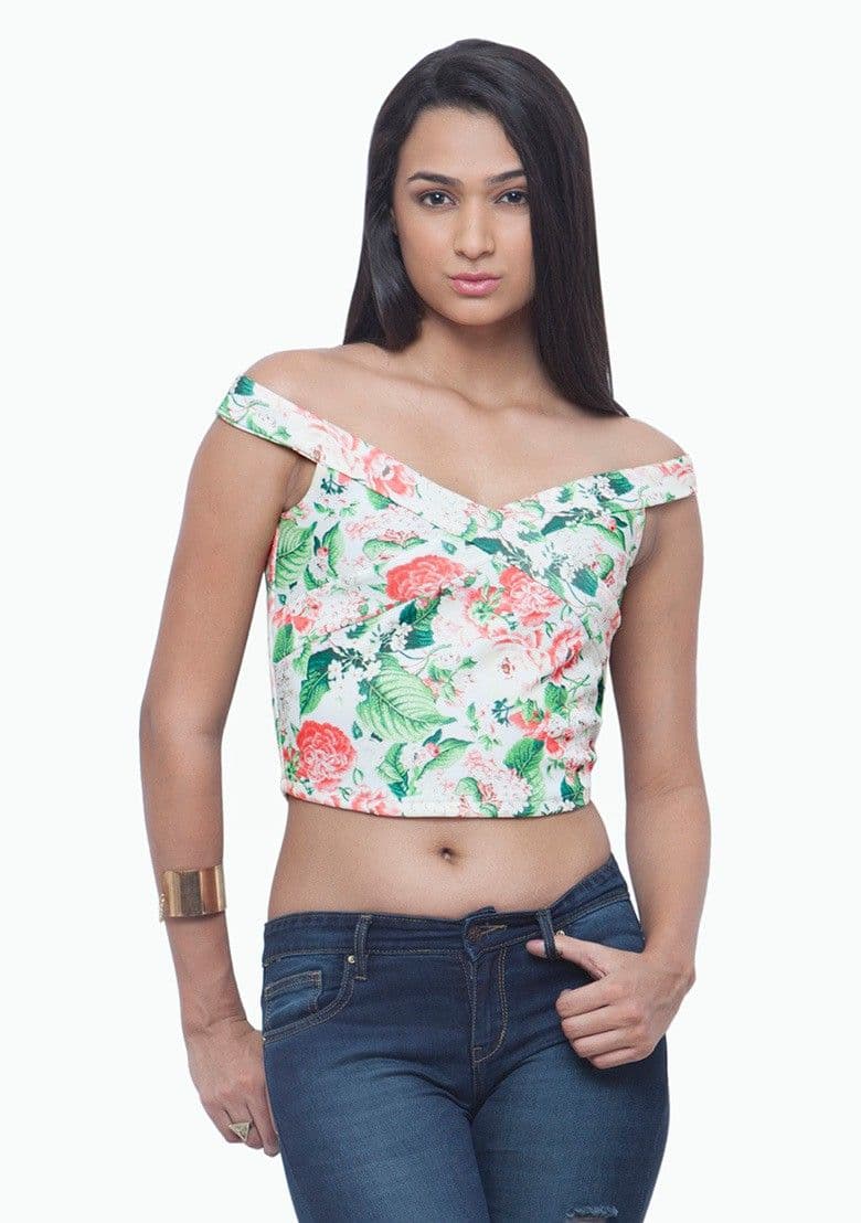 FabAlley Casual Sleeveless Printed Women's Top
