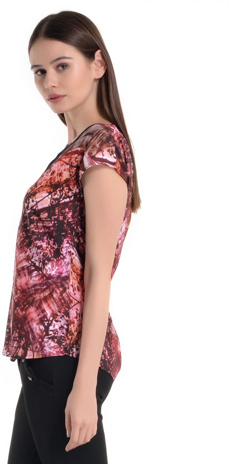 Kazo Casual Short Sleeve Printed Women's Top