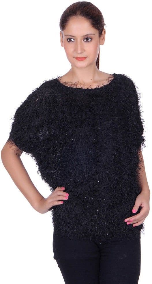 Chkokko Party Short Sleeve Solid Women's Top view 2