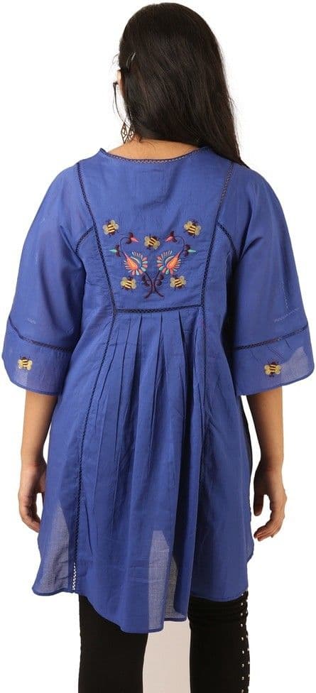 INDRICKA Casual Butterfly Sleeve Solid Women's Top view 3