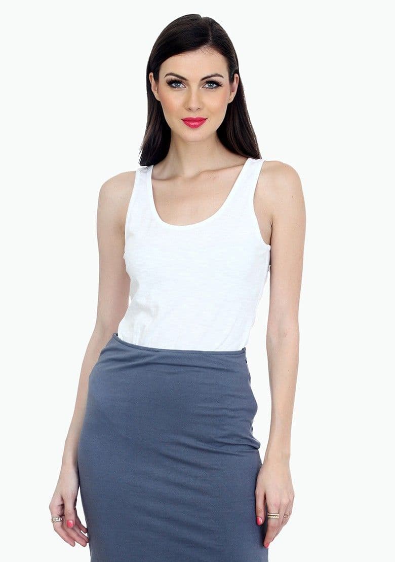 FabAlley Casual Sleeveless Solid Women's Top
