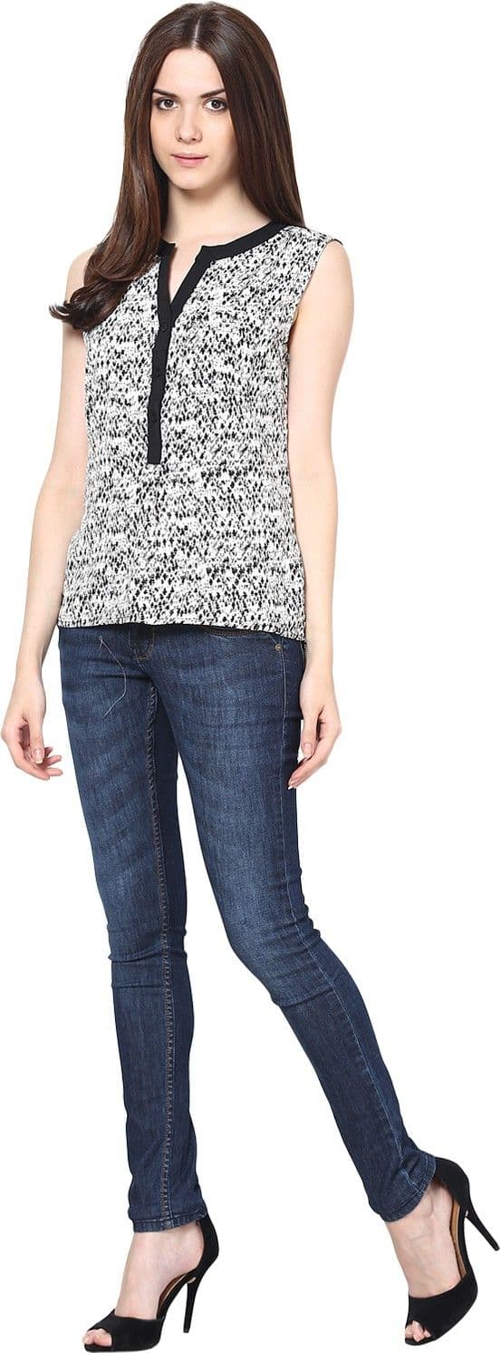 Harpa Casual Sleeveless Printed Women's Top view 5