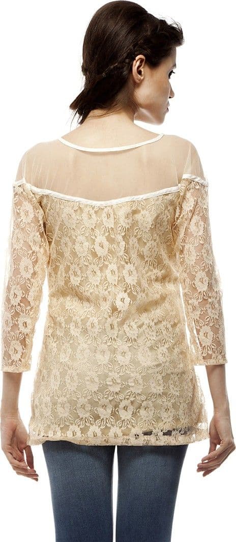 PrettyPataka Party Full Sleeve Woven Women's Top view 5