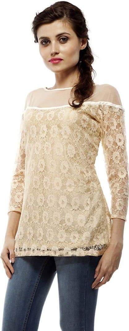 PrettyPataka Party Full Sleeve Woven Women's Top view 2