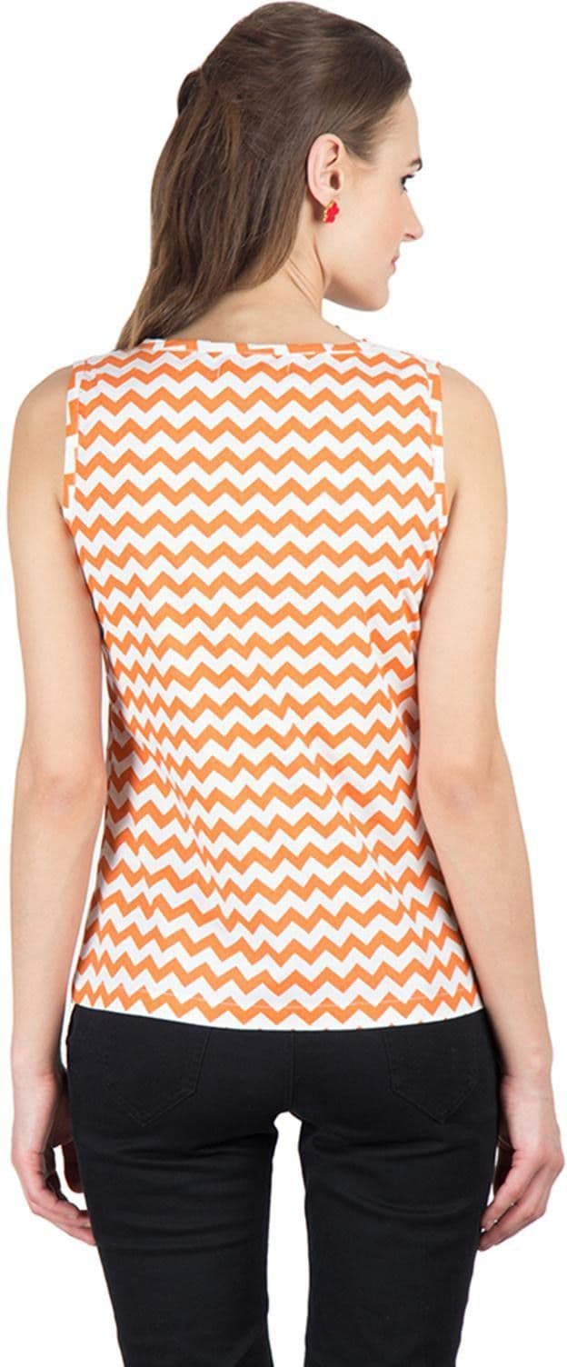 Hypernation Casual Sleeveless Printed Women's Top view 5