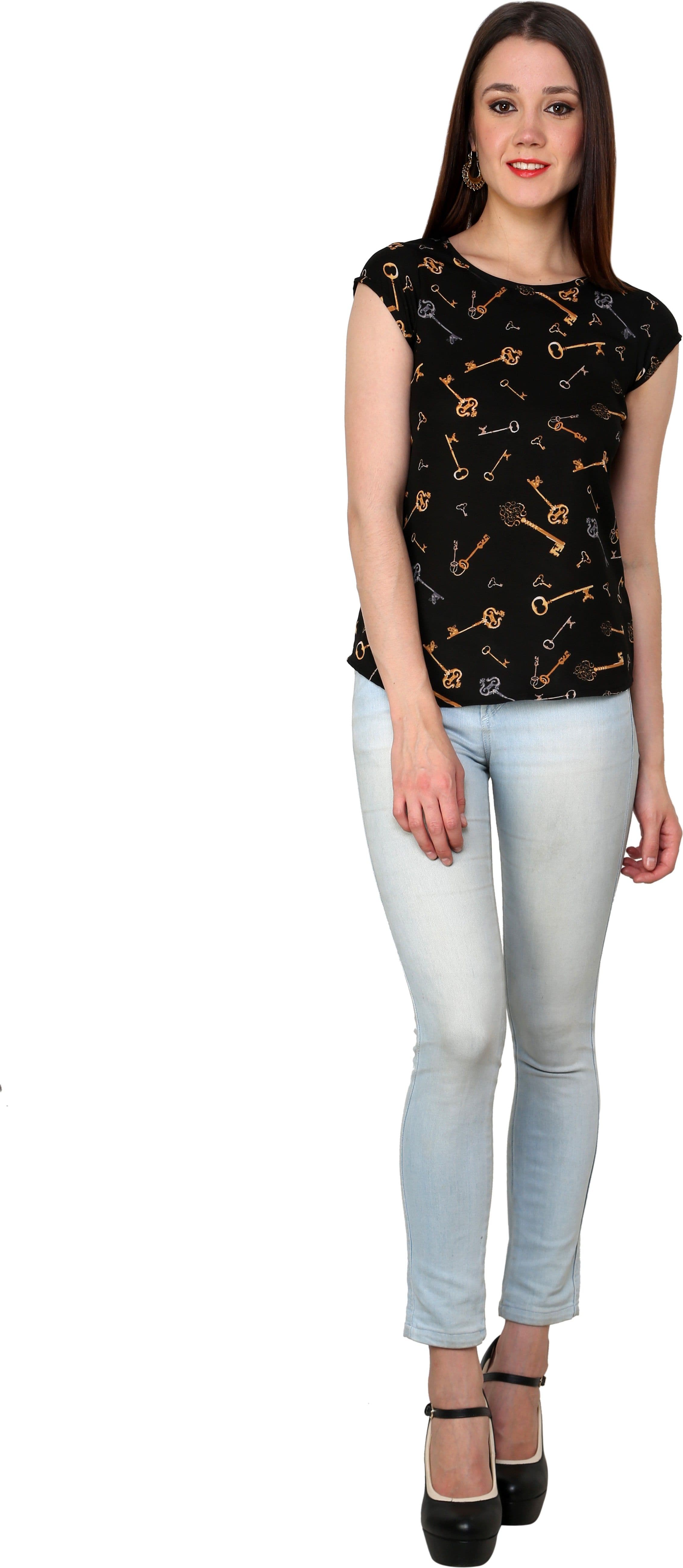 Shilpkala Casual Short Sleeve Printed Women's Top view 5