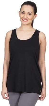 VRTYA Casual Sleeveless Solid Women's Black Top view 2