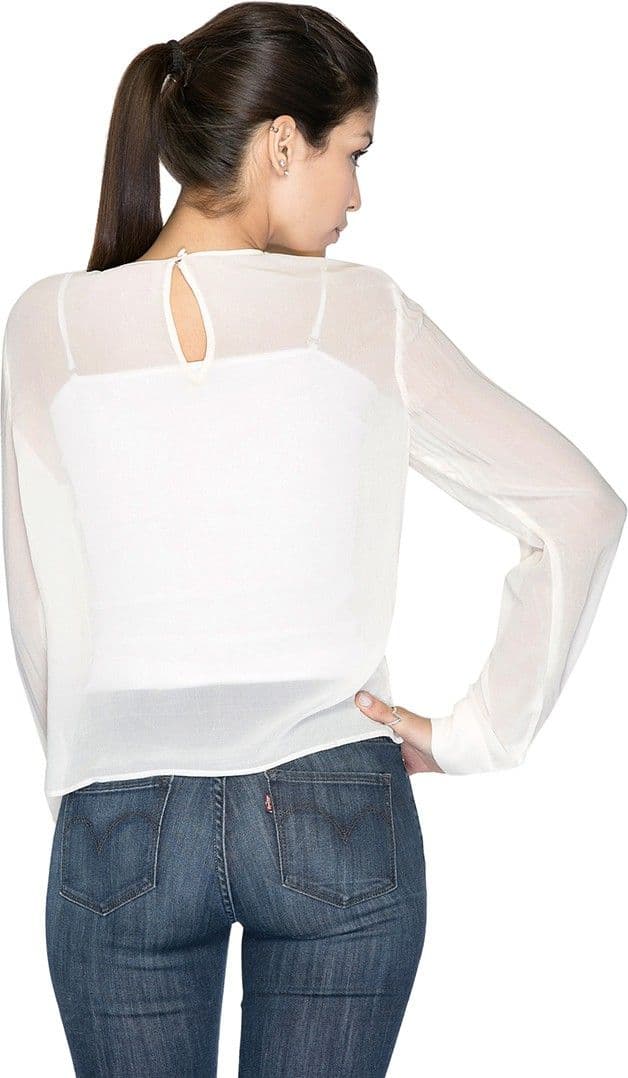 Aaliya Festive Full Sleeve Self Design Women's Top view 7