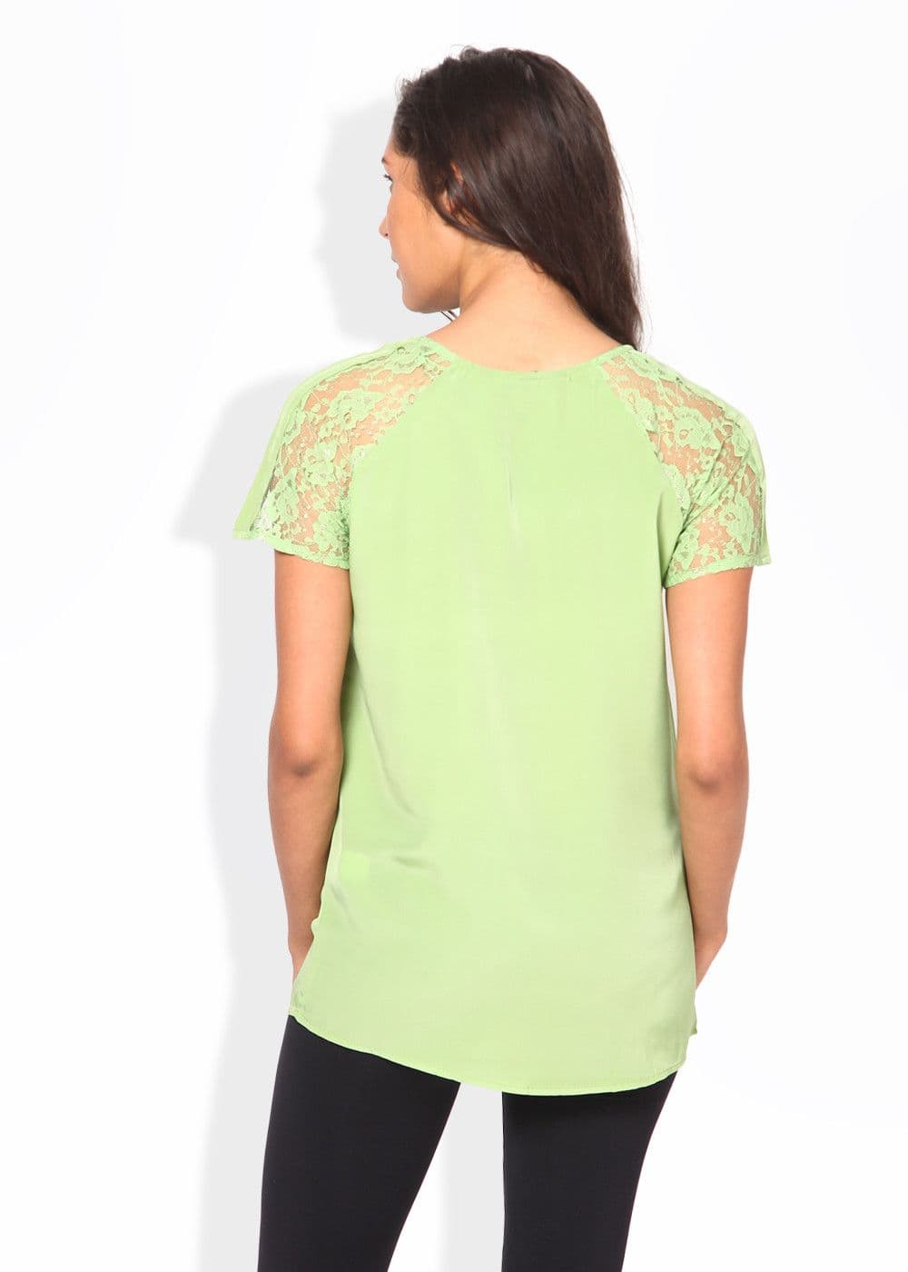 Harpa Casual Short Sleeve Solid Women's Top view 4