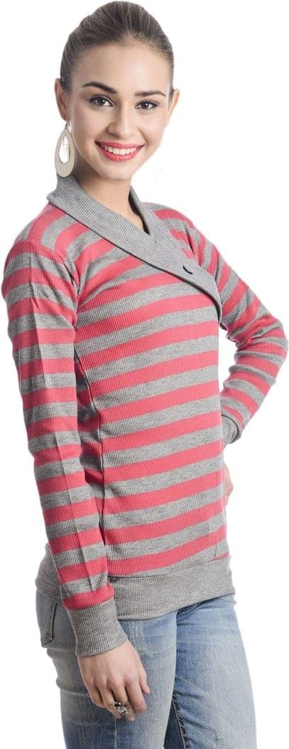 TeeMoods Casual Full Sleeve Striped Women's Top view 7