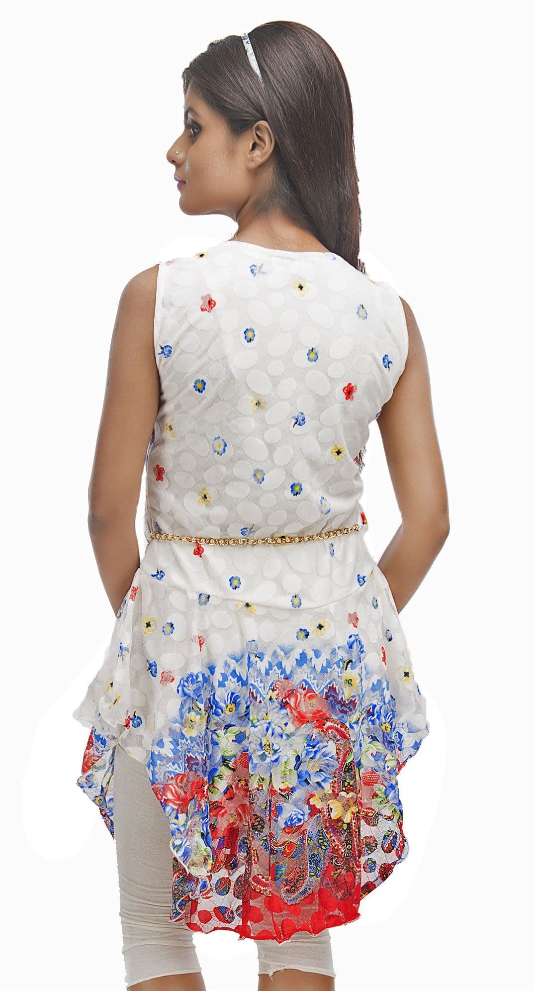 Retaaz Casual, Party, Festive Sleeveless Floral Print Women's Top view 3