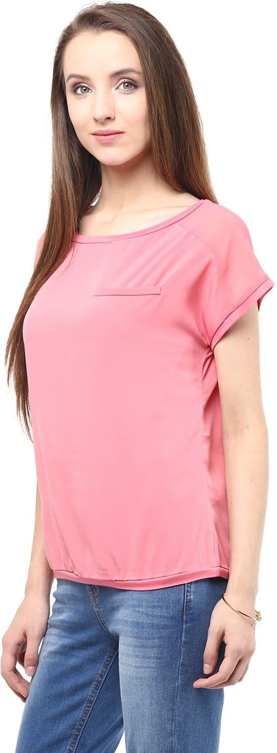 Harpa Casual Short Sleeve Solid Women's Top view 2