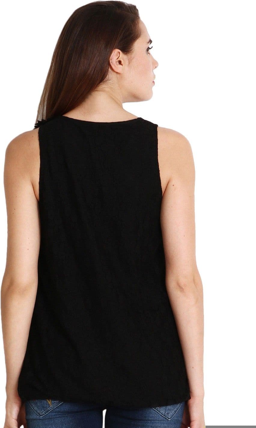 Soie Casual Sleeveless Solid Women's Top view 7