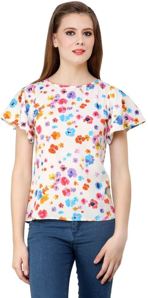 Shilpkala Casual Bell Sleeve Printed Women's Top