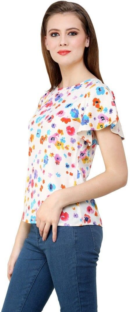 Shilpkala Casual Bell Sleeve Printed Women's Top view 3
