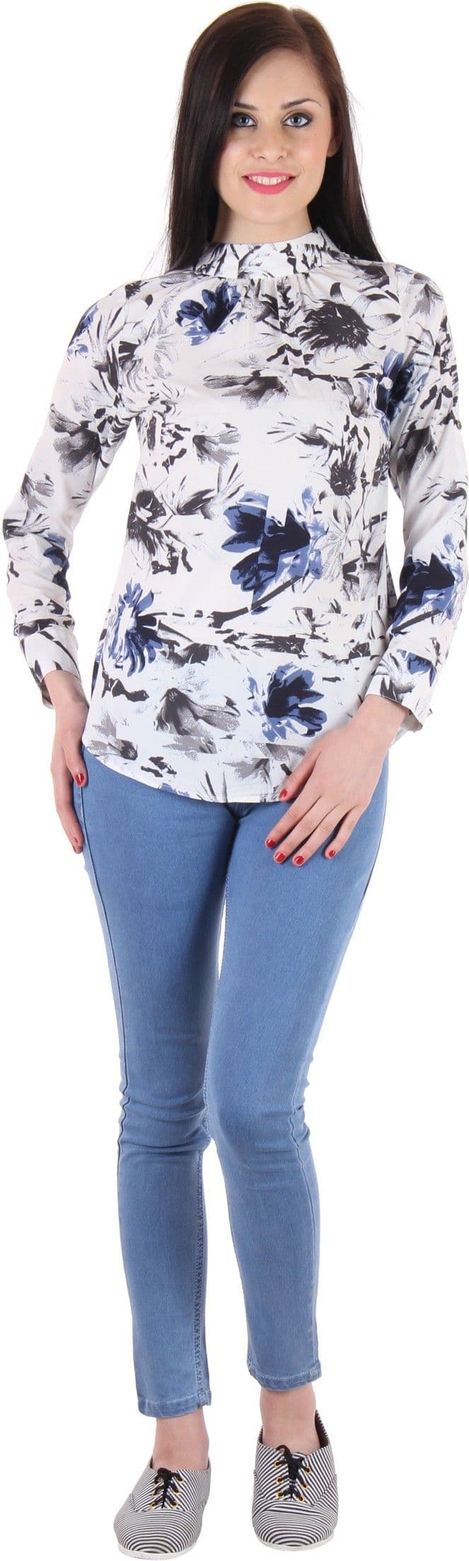 BONHEUR Casual Full Sleeve Floral Print Women's Top view 3